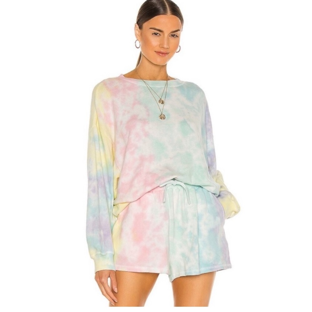 SHOW ME YOUR MUMU Boyfriend tie dye sweatshirt size XS - Picture 1 of 7